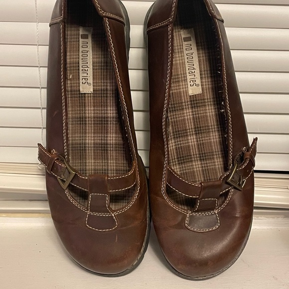 Vintage Y2K No Boundaries Mary Jane Chunky Slide On Shoes Flats size 9 - Picture 2 of 6